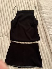 Zara Black Two-Piece Set   Chic  Minimal