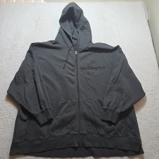 Walt Disney World Disneyland Zip Up Hoodie 3X Sewn in Mickey Mouse 3XL