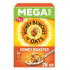 Honey Bunches of Oats Honey Roasted, Heart Healthy, Low Fat, Whole Grain Cereal