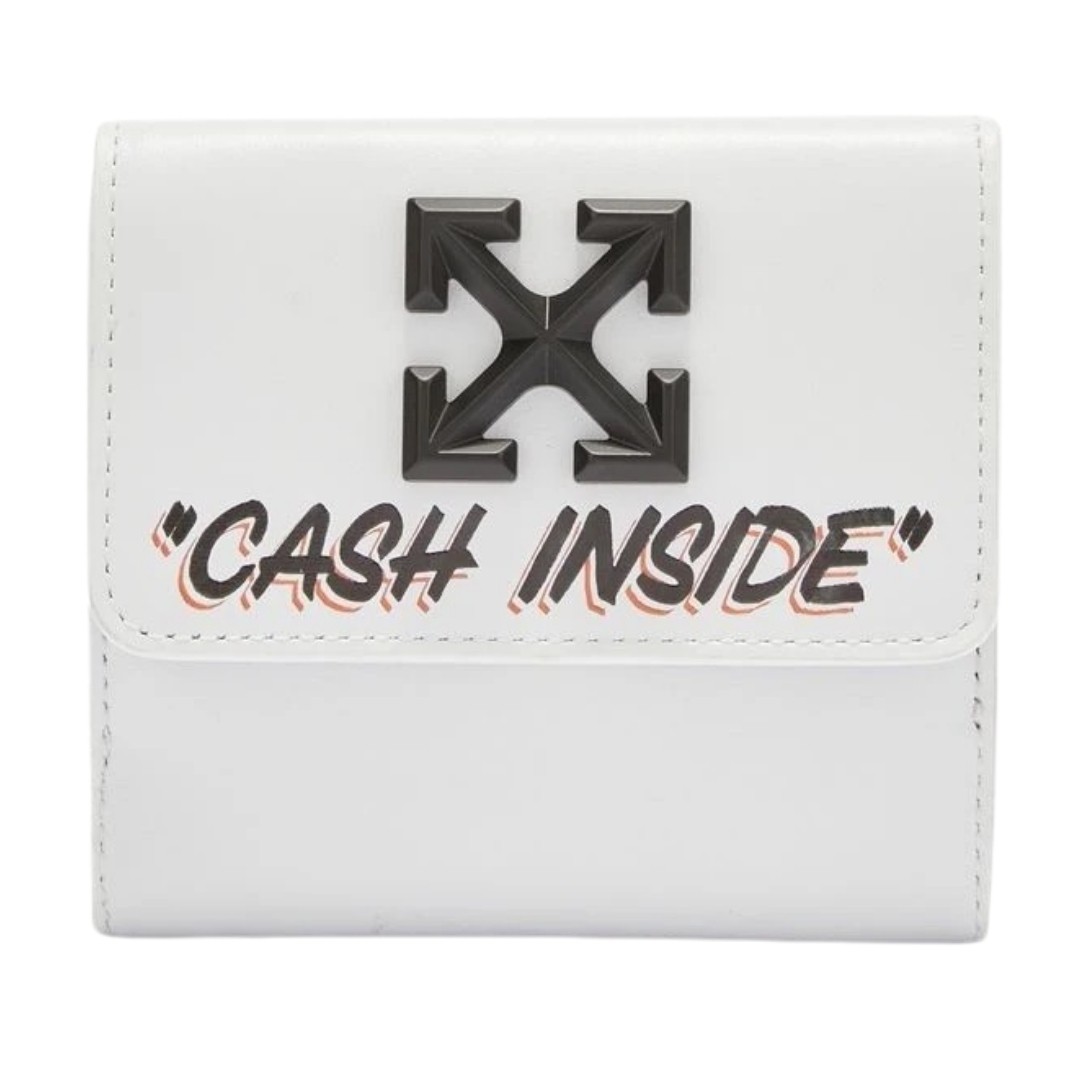 Off-White Quote Logo White Jitney French Purse 63090₽
