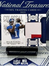2025 National Treasures Malik Nabers Colossal Materials Patch SSP#/49 Giants🌟🔥