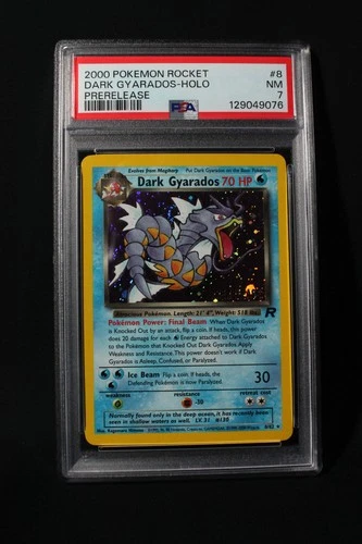 Dark Gyarados (8/82) Pre-Release Team Rocket - PSA 7