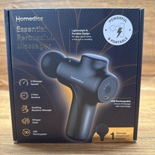 Homedics Essential Percussion Massager Cordless Rechargeable Portable NIB Sealed