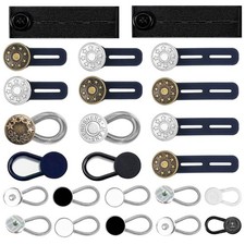 24 Pcs Collar Extenders for Mens Shirts, Button Extenders Set for Jeans