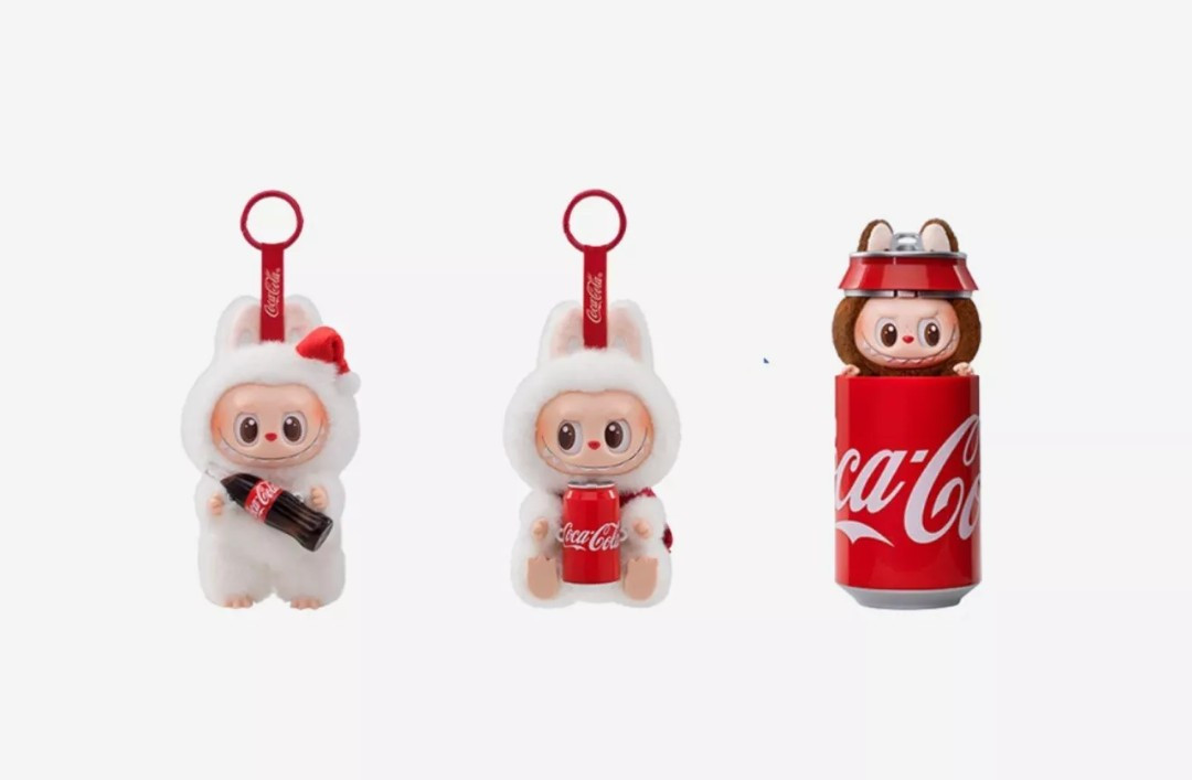 USA Authentic POP MART THE MONSTERS Labubu COCA-COLA plush pendant