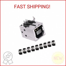 USB Female Type-B Port 4-Pin Right Angle PCB DIP Jack Socket 10 Pack by MXRS