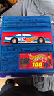 Hot Wheels Assorted Diecast Car Lot w/ Blue Carrying Case Holds 100 — photo 1