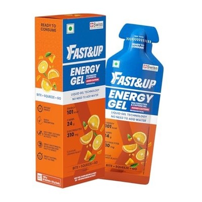Fast&Up Energy Gel 39g Sachets Sports Nutrition Supplement Set of 6 Free Ship