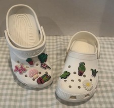 Crocs for Kids Size J1. White In Color Includes Charms. Great Condition