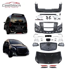 For 16~20 Mercedes Benz Vito W447 Metris Front Rear Bumper Body Kit Hood Grille