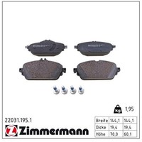 Zimmermann 22031.195.1 Bremsbelagsatz, Scheibenbremse