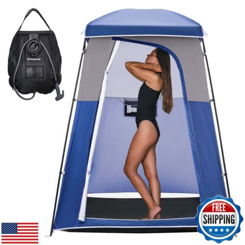 KingCamp Shower Tent Luxury Oversize Portable Privacy Shelter Shower Bag, Spa