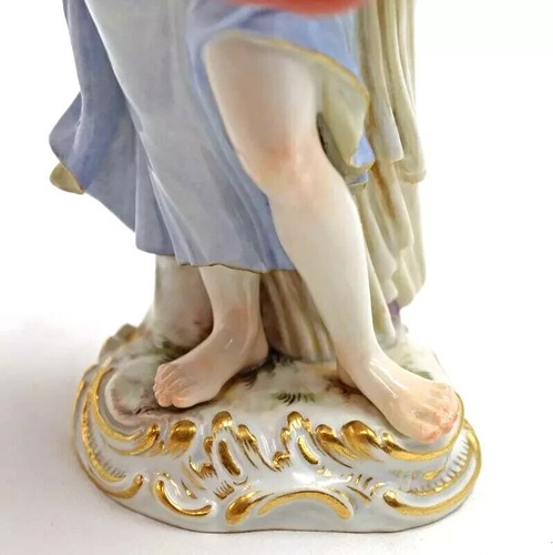 Antique Meissen Lady Figurine & Wheat 7 3/4” C88 Allegory for Summer Fall Autumn - Picture 6 of 7