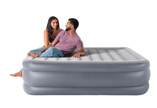 Intex 20" Twin Dura-Beam Deluxe Raised Air Bed Mattress with Built-in Pump,New