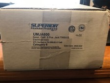 Cat6 Keystone Ethernet Jack Ivory Box of 50 Superior Modular Products UMJA600