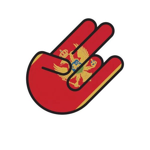 Montenegrin Shocker Sticker Decal - Foto 1 di 3