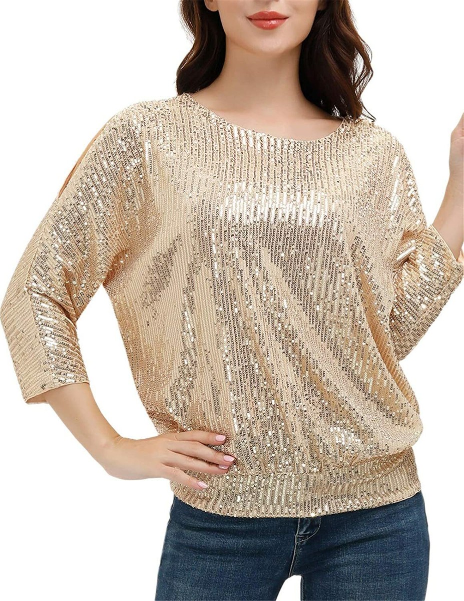 Grænseværdi Nogle gange nogle gange skrue JASAMBAC Women's Sparkle Sequin Tops Shimmer Glitter Loose Cold Shoulder Party T | eBay Grænseværdi Nogle gange nogle gange skrue JASAMBAC Women's Sparkle Sequin Tops Shimmer Glitter Loose Cold Shoulder Party T | eBay