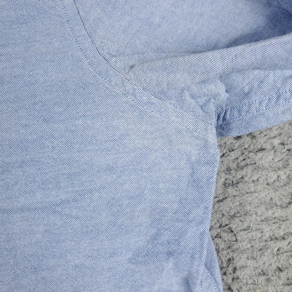 Camisa Penguin Para Hombres 16 Azul Calce Ajustado Vestido Abotonado Manga Larga * Foto 3 de 4