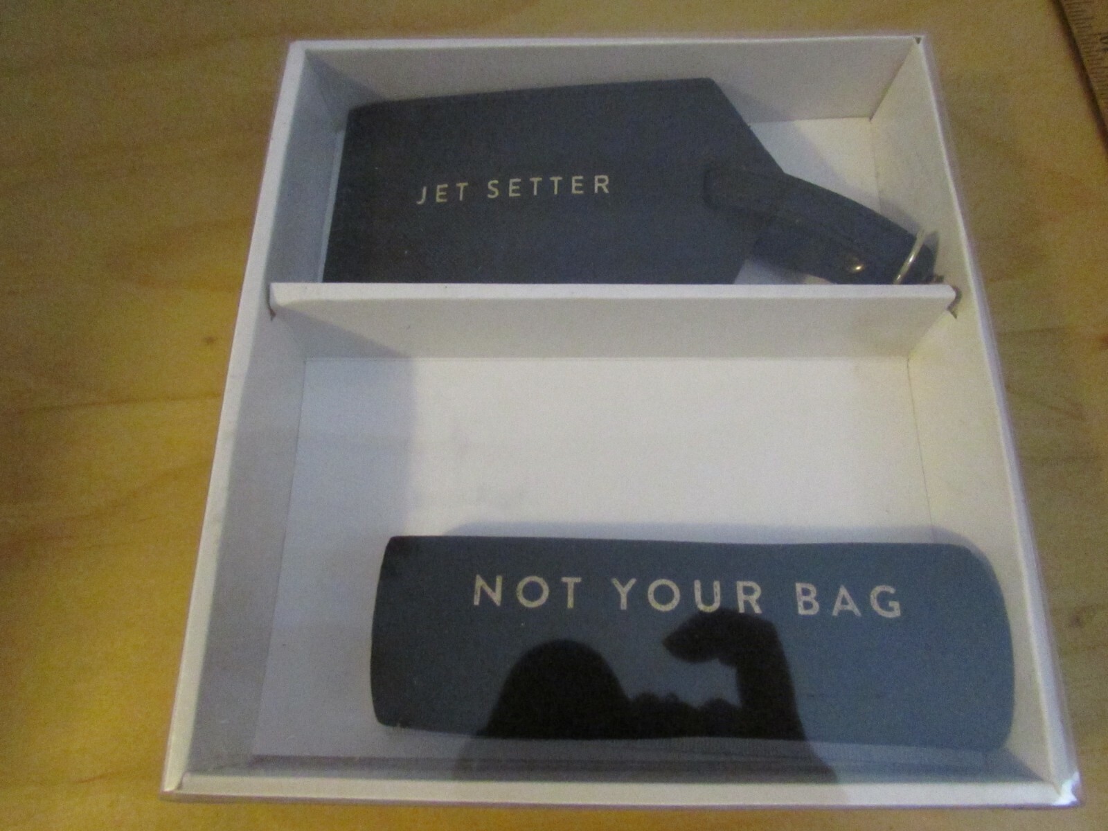 Black Luggage Tag and Handle Band Gift Set Box – New-image