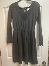 Anthropologie Saturday Sunday Women’s Sz S Blue Detailed Embroidered Dress