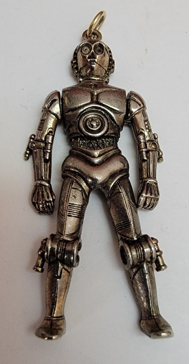 1977 Vintage STAR WARS C-3PO 20th Century Fox Necklace