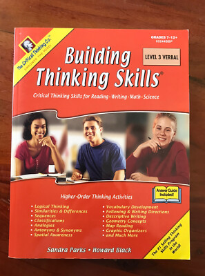 $37  Building Thinking Skills Level 3 Grade 7 - 12 Reading Writing Math Science