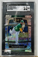 2022 Panini Select #66 Frankie Montas Scope Prism SGC GM 10 Oakland A's 
