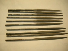 Lot of (10) Nicholson KNIFE 4" Flat Needle Hand Files USA Made *New