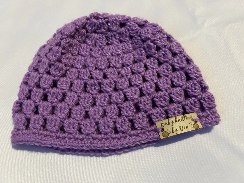 Sombrero de bebé de ganchillo hecho a mano gorro de bebé NUEVO MANO ganchillo bebé recién nacido gorro sombrero Foto 2 de 4