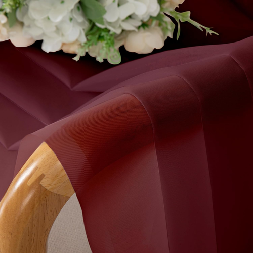 Sheer Voile Window Treatment Rod Pocket Curtain Panels for Kitchen Bedroom Livin - Picture 7 of 10