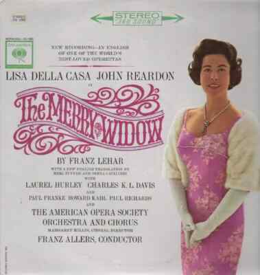Franz Lehar The Merry Widow NEAR MINT Columbia Vinyl LP