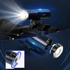 Bicycle Headlight for Night Riding 800 Lumens USB Rechargeable LED Light KunLun