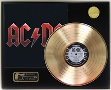 ACDC - Black Ice Gold LP Record Plaque Display