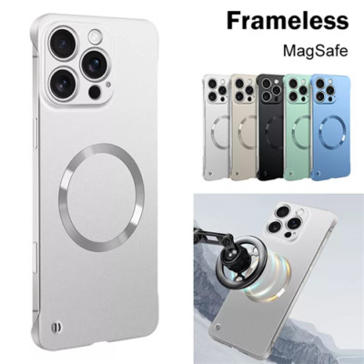 Für iPhone 16 Plus 15 14 Pro Max 13 12 Ultradünne Magnetische Rahmenlose Hülle Cover