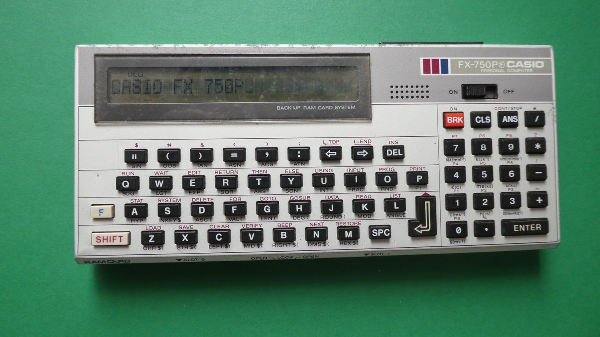 CASIO FX-750P PERSONAL COMPUTER , 1985 | eBay