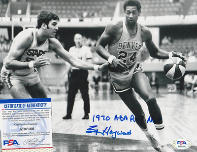 SPENCER HAYWOOD DENVER ROCKETS 1970 ABA ROY, MVP PSA AUTHENTICATED ...
