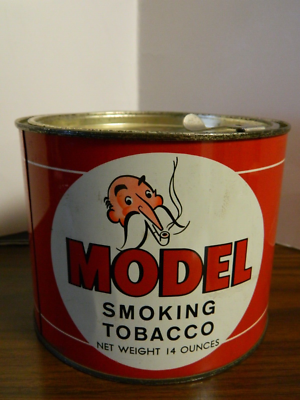 Vintage Empty Model Smoking Tobacco 14oz Tin Can United States Tob Co. Good 