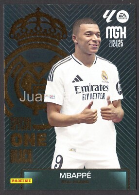 KYLIAN MBAPPE SPECIAL ONE BLACK REAL MADRID 2024-25 CROMO