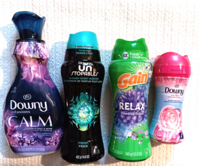 Downy Fabric Softener Unstopables April Fresh Gain In Wash Scent Booster Lot