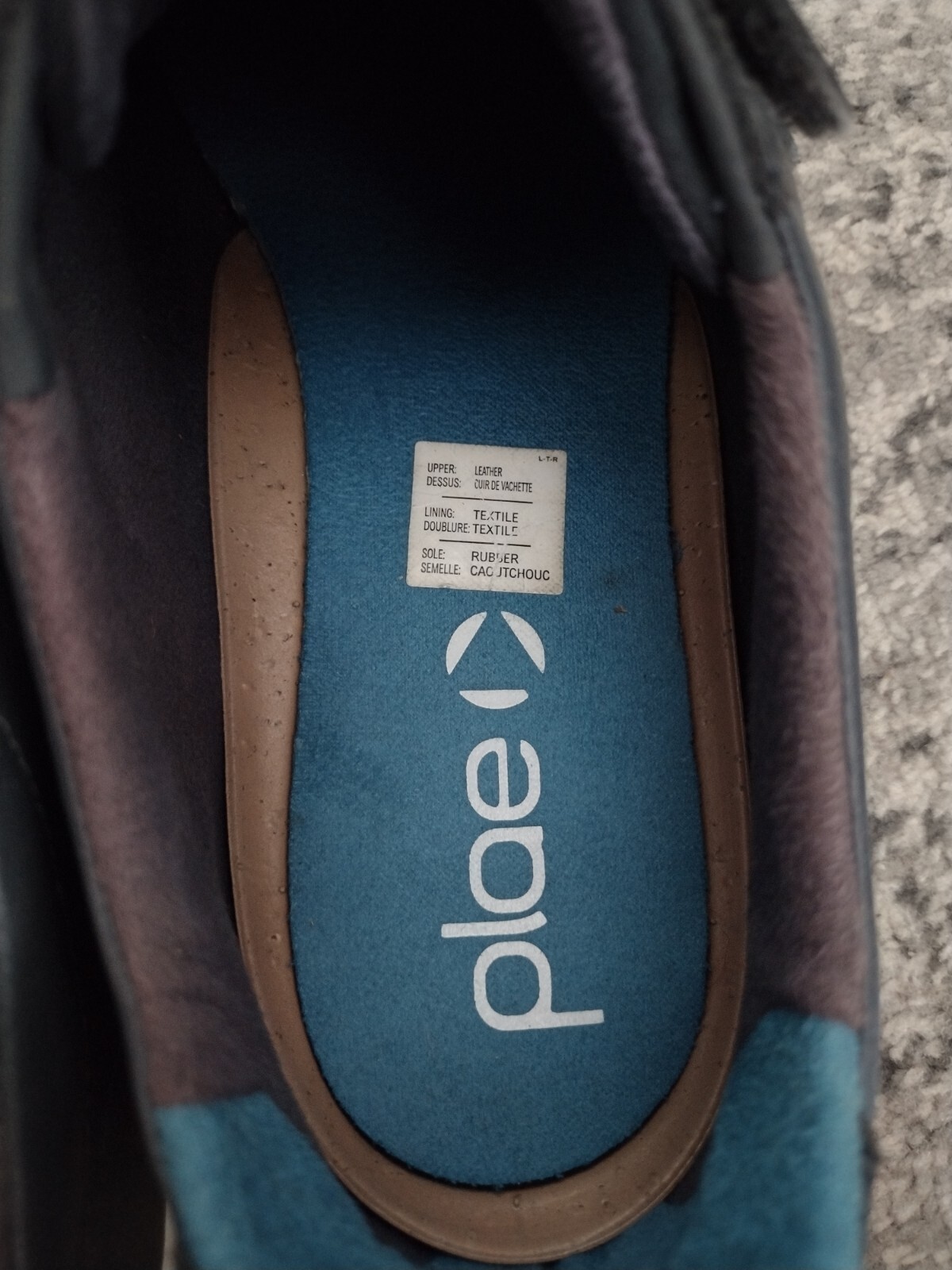 SAOLA Scarpa sportiva Plae Larkin unisex blu pelle scamosciata gancio passante uomo 11 5 donna 13