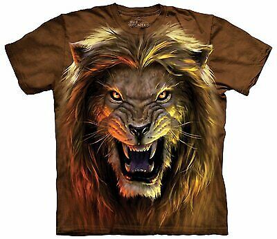 The Mountain Tie Dye T-Shirt Beast Lion Feline Cat Animals Nature Wilderness