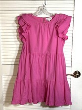 &Merci Pink Ruffled Mini Dress Size Medium Women