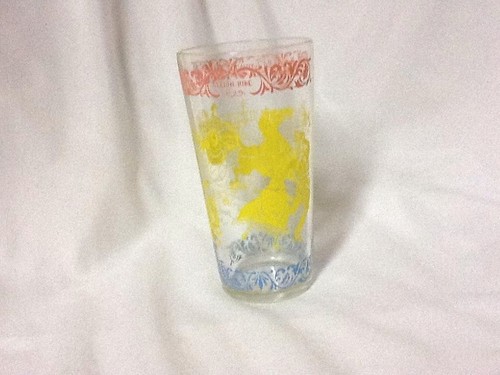 Vintage ~ Hazel-Atlas ~ Old Times ~ Tumbler ~ SLEIGH-RIDE ~ 5 3/4 " Tall - Picture 3 of 7