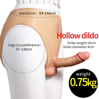 Cosplay Crossdress Underwear T-back Panty Realistic Silicone Insert Fake Penis
