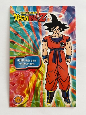2000 DRAGON BALL Z Navarrete Postcard #033 GOKU TRAVELS TO TRAIN
