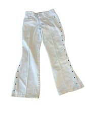 Vintage Billy The Kid Denim Cream Embroidered Pants Toddler Size Western