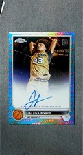 2022-23 Topps Chrome OTE Aqua Red Refractor Autograph #CA-JL1 Jalen Lewis /99