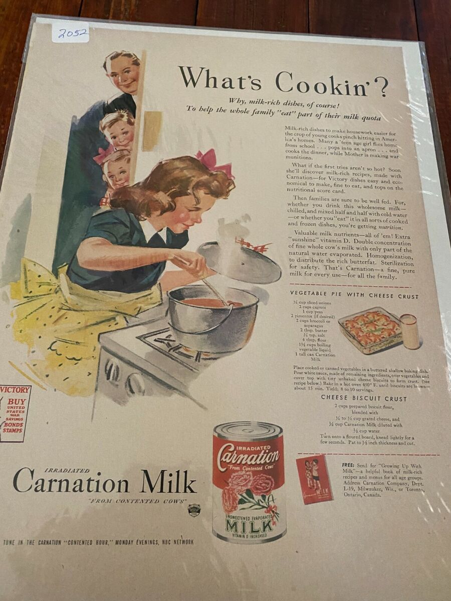Recipe Book Carnation brand Milk-Rich recipes (Canada) 1940s Recipe Book Carnation brand Milk-Rich recipes (Canada) 1940s