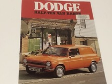Genuine Dodge Half-Ton Van Range Sales Brochure 1978 # 1062