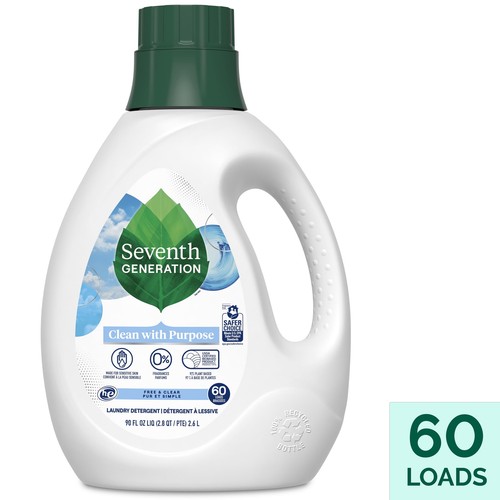Liquid Laundry Detergent Fresh Free & Clear, 90 Oz 60 Loads - Picture 2 of 8